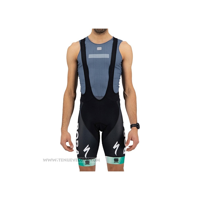 2021 Maillot Cyclisme Bora-Hansgrone Fonce Vert Manches Courtes et Cuissard